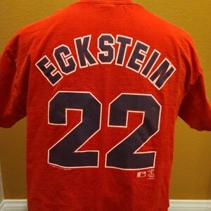 2002 MLB Red Angels Graphic T-Shirt #22 David Eckstein Large